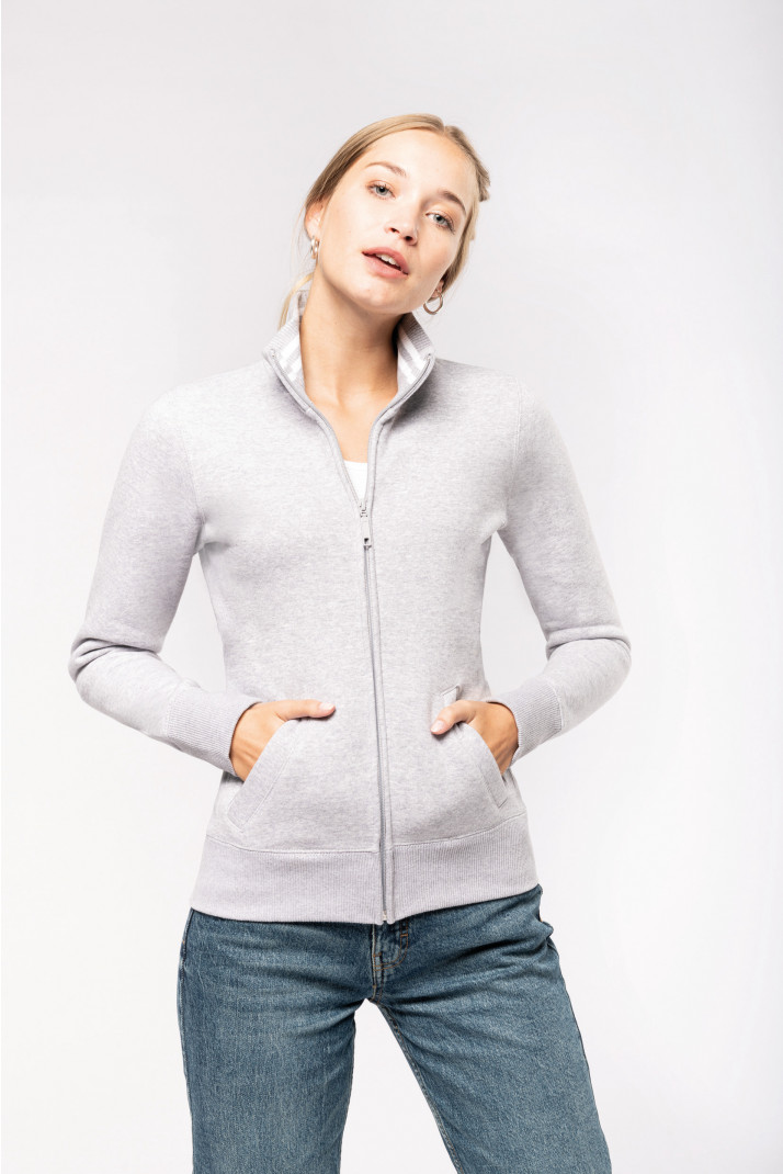 K457 - Felpa donna full zip