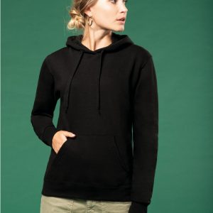 K473 - Felpa donna con cappuccio