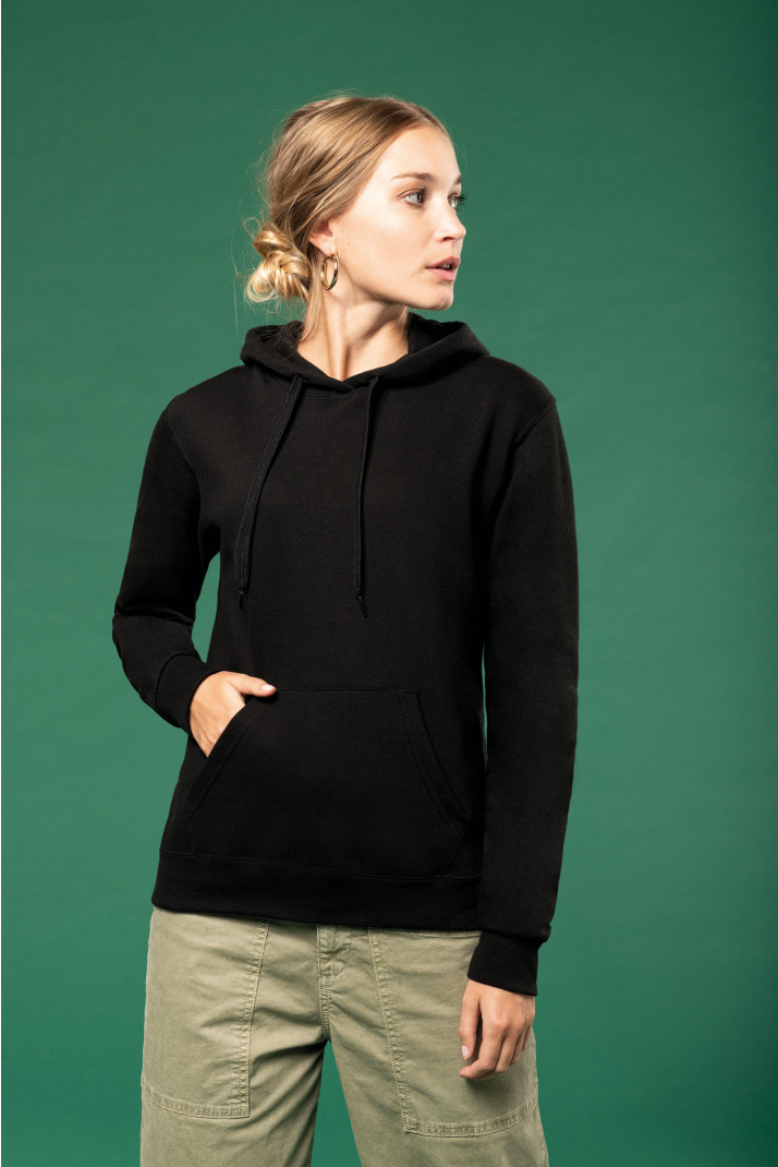 K473 - Felpa donna con cappuccio