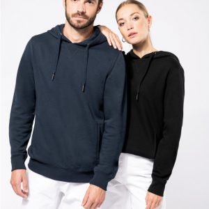 K4009 - Felpa unisex ecosostenibile con cappuccio NON GARZATA