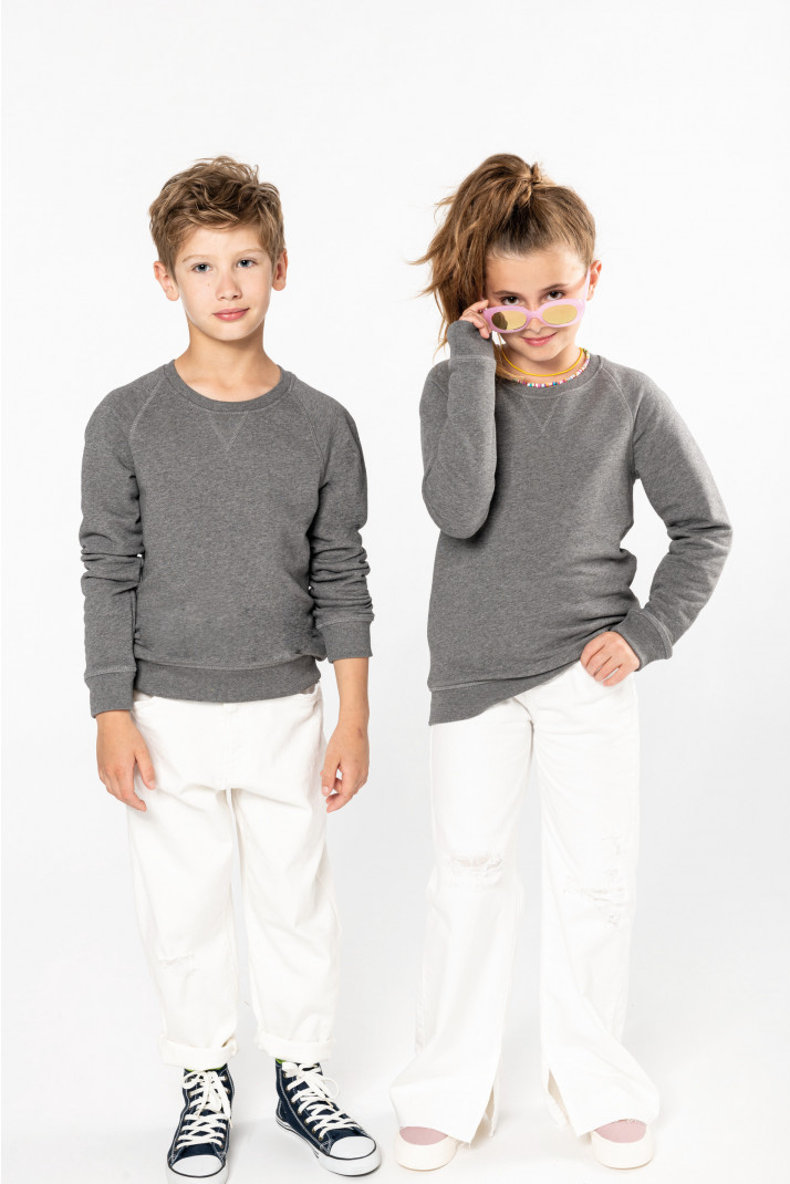K490 - Felpa bambino bio manica raglan