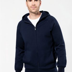 PK400 - Felpa uomo con zip e cappuccio