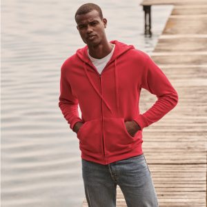 SC62062 - Felpa uomo classica con cappuccio full zip