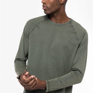 NS338 - T-shirt raglan maniche lunghe uomo - 190 g