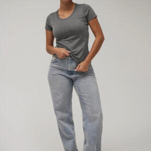 BE8413 - T-shirt donna Triblend girocollo