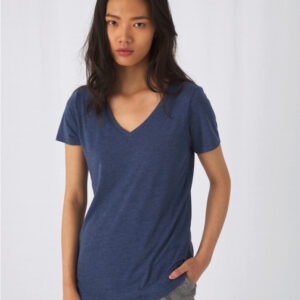 CGTW058 - T-shirt donna Triblend scollo a V