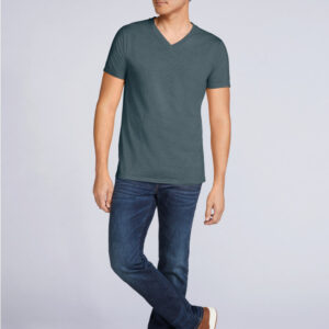 GI64V00 - T-shirt uomo scollo a V Softstyle