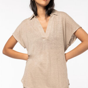 NS221 - Polo donna in lino - 190g