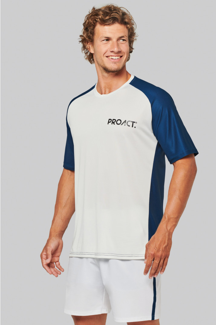 PA4030 - T-shirt uomo da padel bicolore maniche raglan