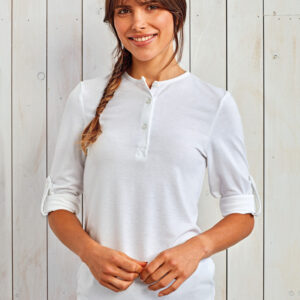 PR318 - Long John - T-shirt donna con maniche arrotolabili