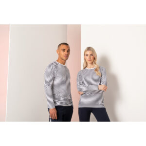 SFM204 - T-shirt a righe maniche lunghe