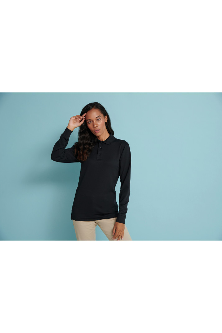 H478 - Polo unisex Coolplus® manica lunga