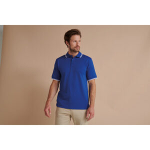 H482 - Polo Uomo Coolplus® con colletto rigato